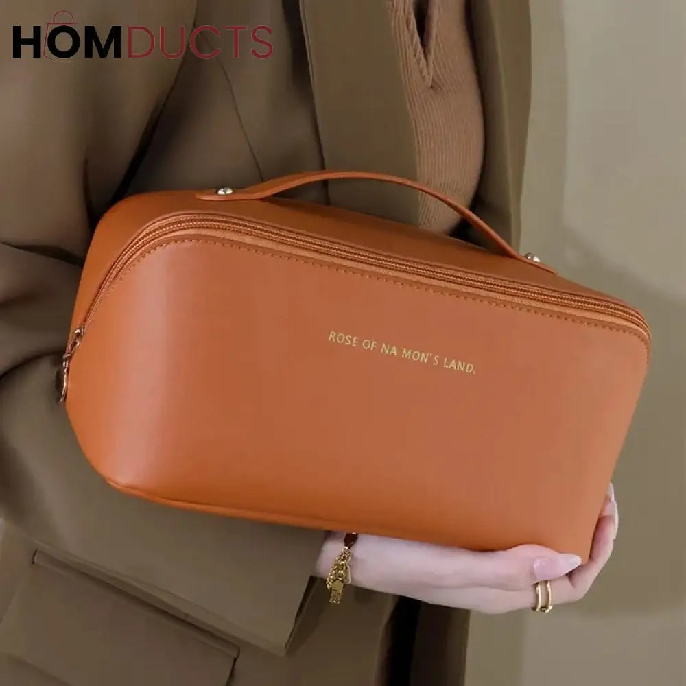 Leather Travel Cosmetic Organizer