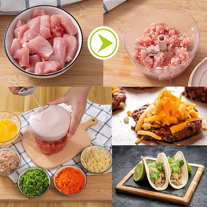 Hand Pushing Chopper Manual Press