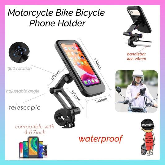 Waterproof Magnetic Bicycle Mobile Phone Holder – 360° Rotation