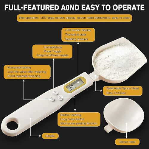 Digital Spoon Scale Electronic Measuring Spoon With Led Display     FREE AND FAST DELIVERY