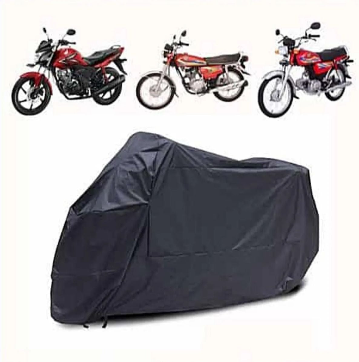 Bike Cover Dust & Water Proof Universal 70 And 125 Scratch & Rust Proof Cover ( Random Color )