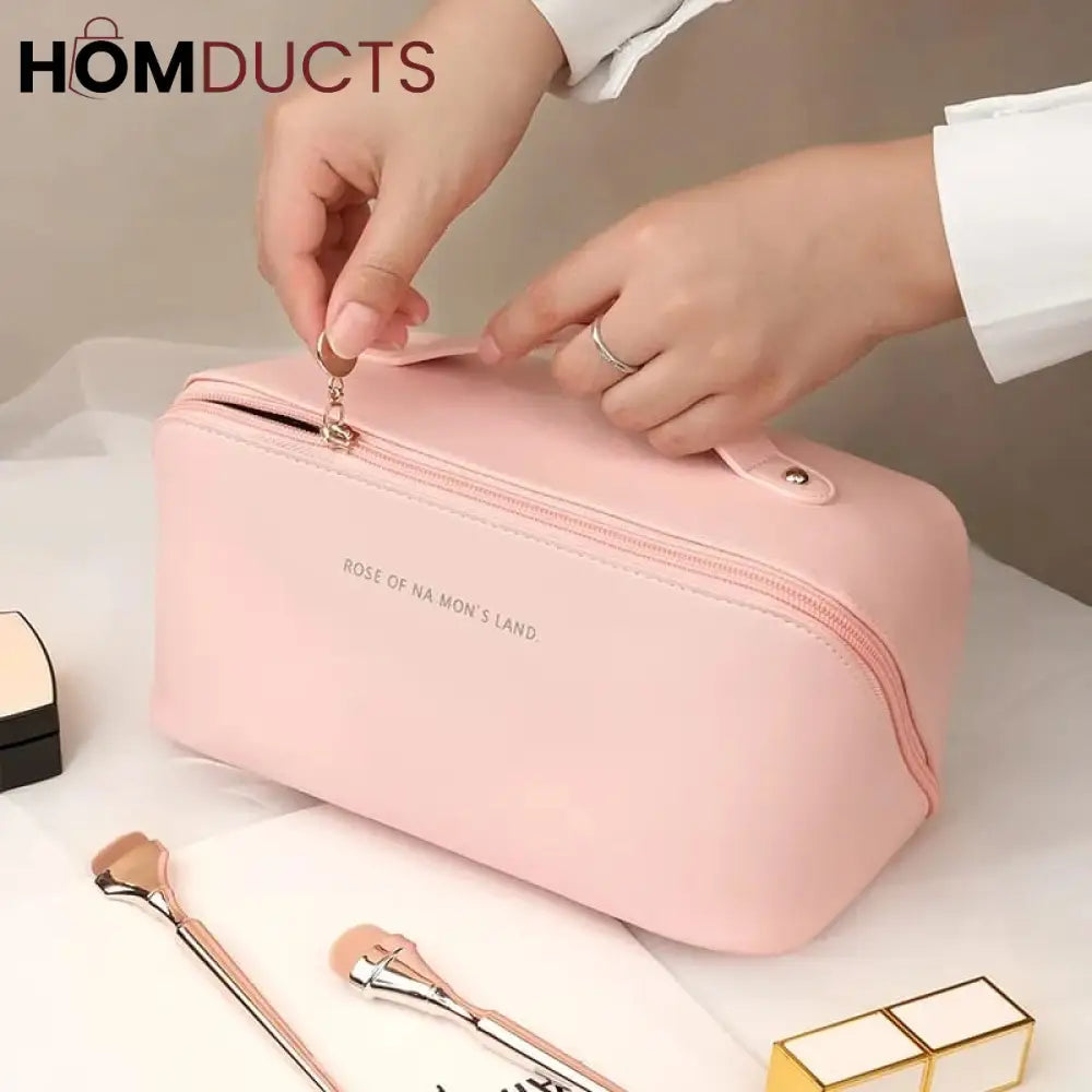 Leather Travel Cosmetic Organizer