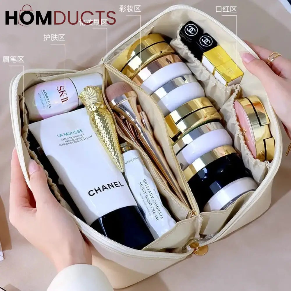 Leather Travel Cosmetic Organizer