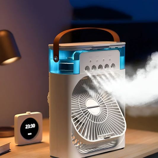 Mini USB Mist Fan – Portable Water Spray Cooler for Office, Kitchen, Home, and Travel